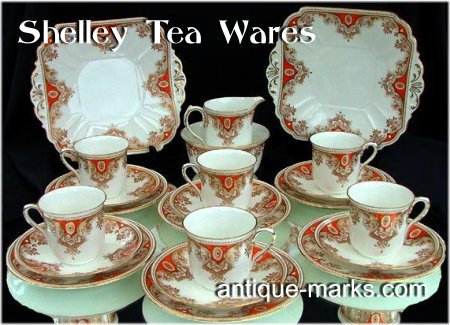 Shelley Marks c1930 - Shelley Art Deco Tea Set