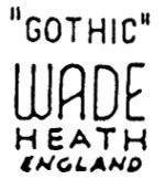Wade Heath GOTHIC Marks c1930 to 1950