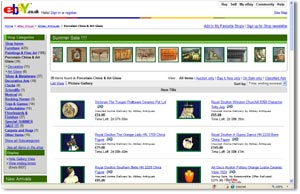 antique marks and buying antiques on internet auctions