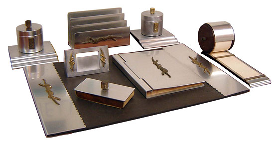 Art Deco Desk Set by Lurelle Guild