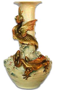Roayl Dux dragon Vase
