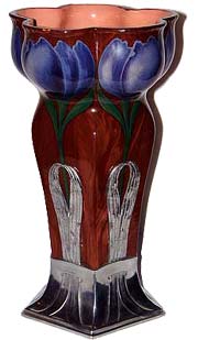 Orvit Art Nouveau Glass Vase