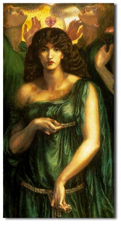 jane burden wife of william morris - painted by rosetti with whom she had an affair