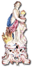 Bow porcelain allegorical figure