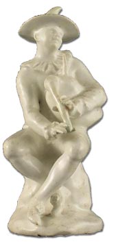 Bow porcelain figure - Harlequin