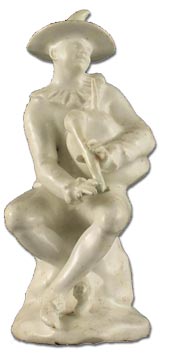 Bow porcelain musician figure