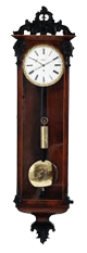 Antique Glossary - Clock Biedermeier Vienna with Pendulum