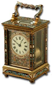 antique marks glossary - clock - champleve enamel decoration