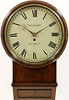 Vulliamy London No.1122. A Mahogany Cased English Dial Clock c1825