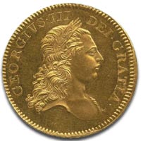 Rare George III Five Guinea Gold Coin c1770