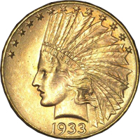 Indian Head Dollar c1933