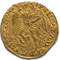 Philip and Mary Angel - Archangel Michael slaying the dragon - Obverse