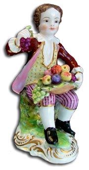 an early derby fruit seller figure