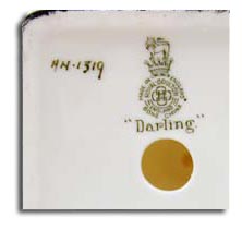 Royal Doulton marks - darling HN1