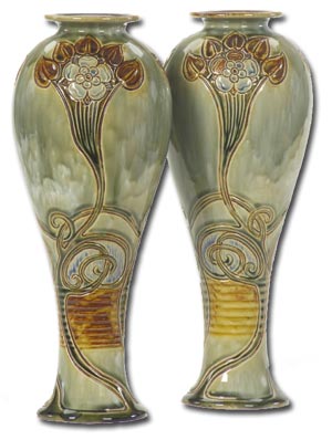 Pair Francis Pope Vases