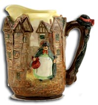 Royal Doulton and charles noke sairey gamp seriesware jug