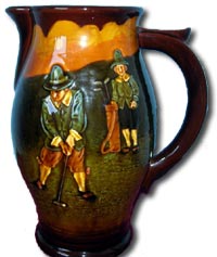 doulton - charles noke kingsware golf jug