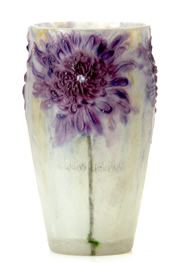 Antique Glass Terms - Pate de Verre Glass Vase  - from antique-marks.com