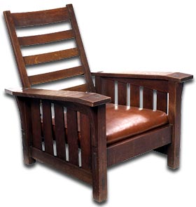 antique furniture - a gustav stickeley chair