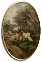 Royal Worcester porcelain plaque by harry davis