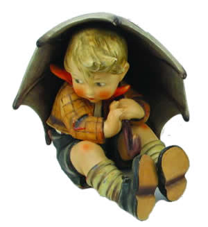 Hummel Figurine Umbrella Boy