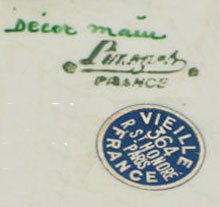 Limoges Mark with Retailers Label