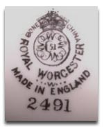 Royal Worcester Marks & Dating Worcester Porcelain