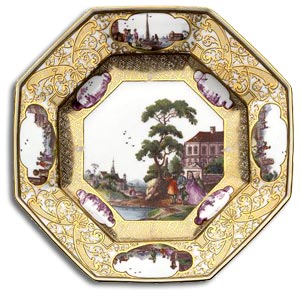 Meissen biddulph plate c1740