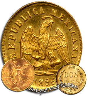 mexican gold pesos