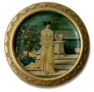 Minton Art Nouveau Plaque c1876