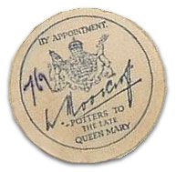 Moorcroft printed paper Royal Warrant label