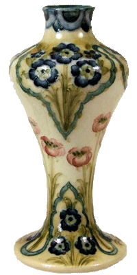 Moorcroft Macintyre Poppy Design Vase