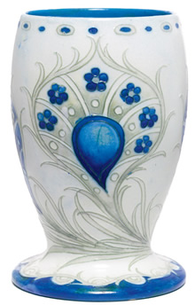Moorcroft Peacock Design Vase