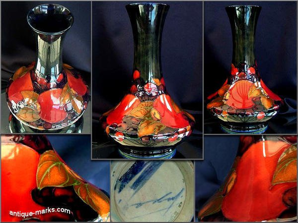 Moorcroft Pomegranate Design Vase
