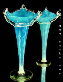 Jack in the Pulpit Glass Vases