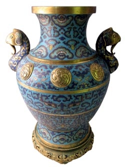 Qianlong Cloisonne Ware Vase