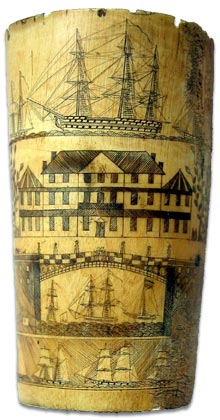 Collecting Scrimshaw - an excellent example of antique scrimshaw work