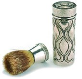 omar ramsden silver shaving set