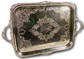 antique marks - antique silver tray