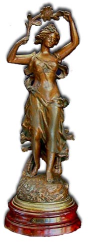 antique spelter figures