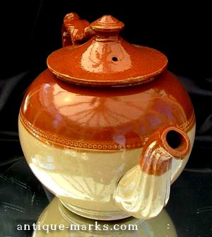 Staffordshire Salt Glaze Teapot