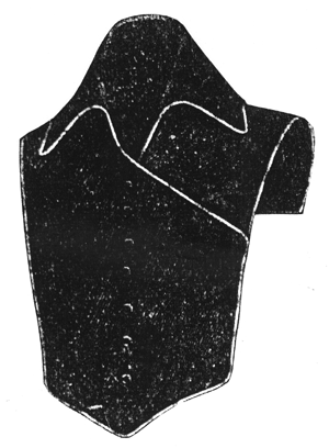 1912 Black Taffeta Dickey