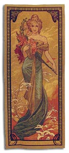 Art nouveau tapestry - spring