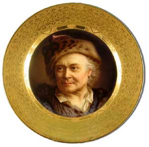 royal vienna portrait plaque
