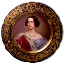 antique marks glossary - royal vienna porcelain portrait plaque