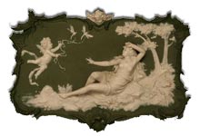 Volkstadt art nouveau plaque