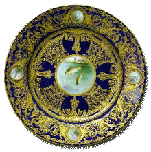Worcester Davis Piscatorial Cabinet Plate