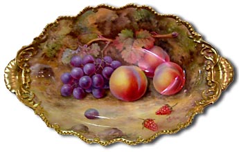 Royal Worcester fruit painted by Thomas Lockyer