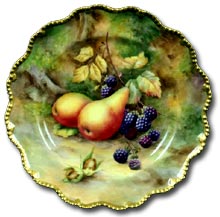 Worcester fruit plate by Horace Price