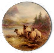 Antique Marks - Royal Worcester porcelain plaque